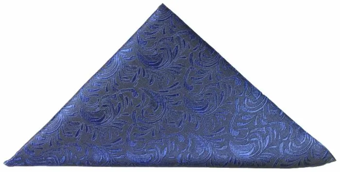 Royal Blue Cravat and Pocket Square Set