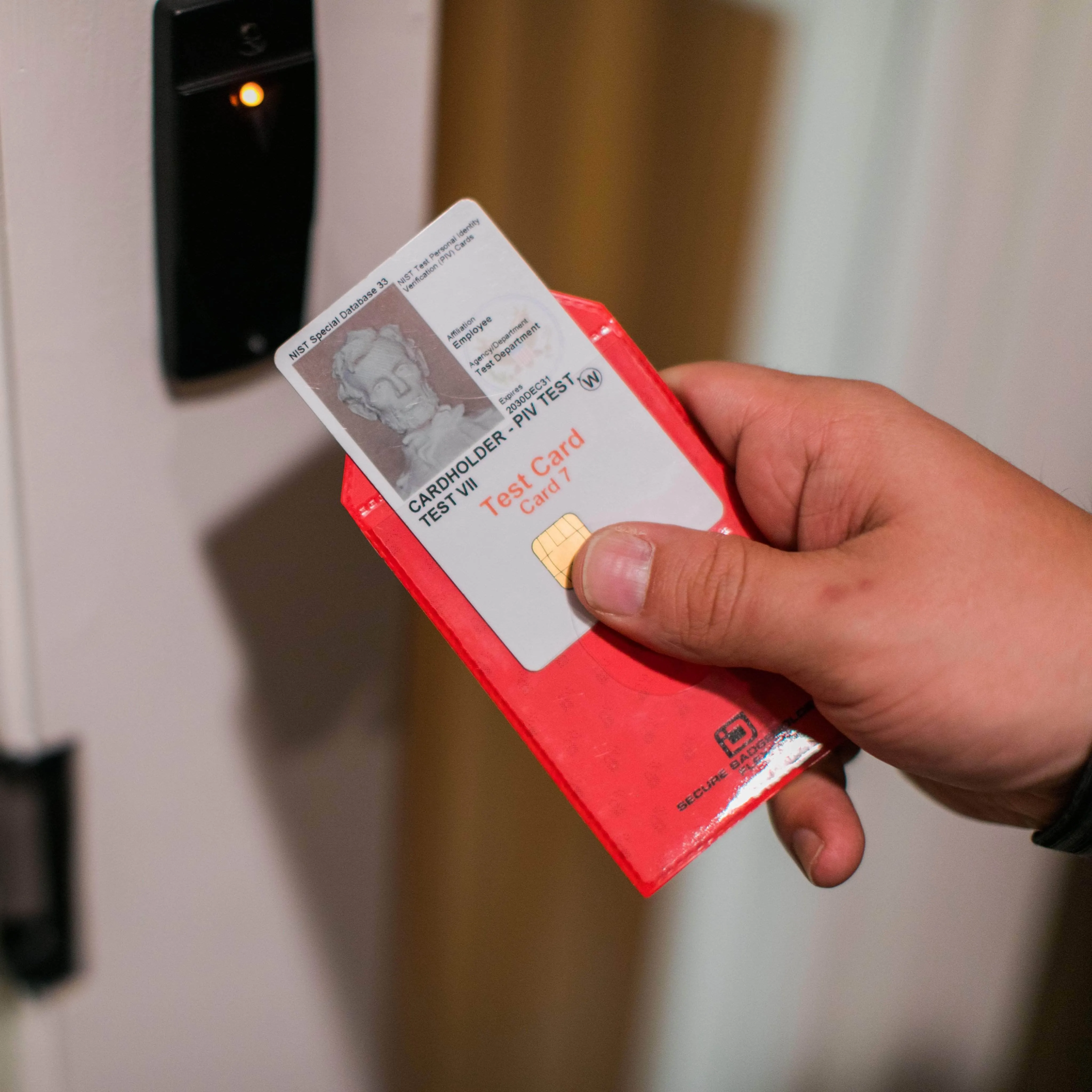 Secure Badge Holder Flex Vertical 2 ID Card Holder