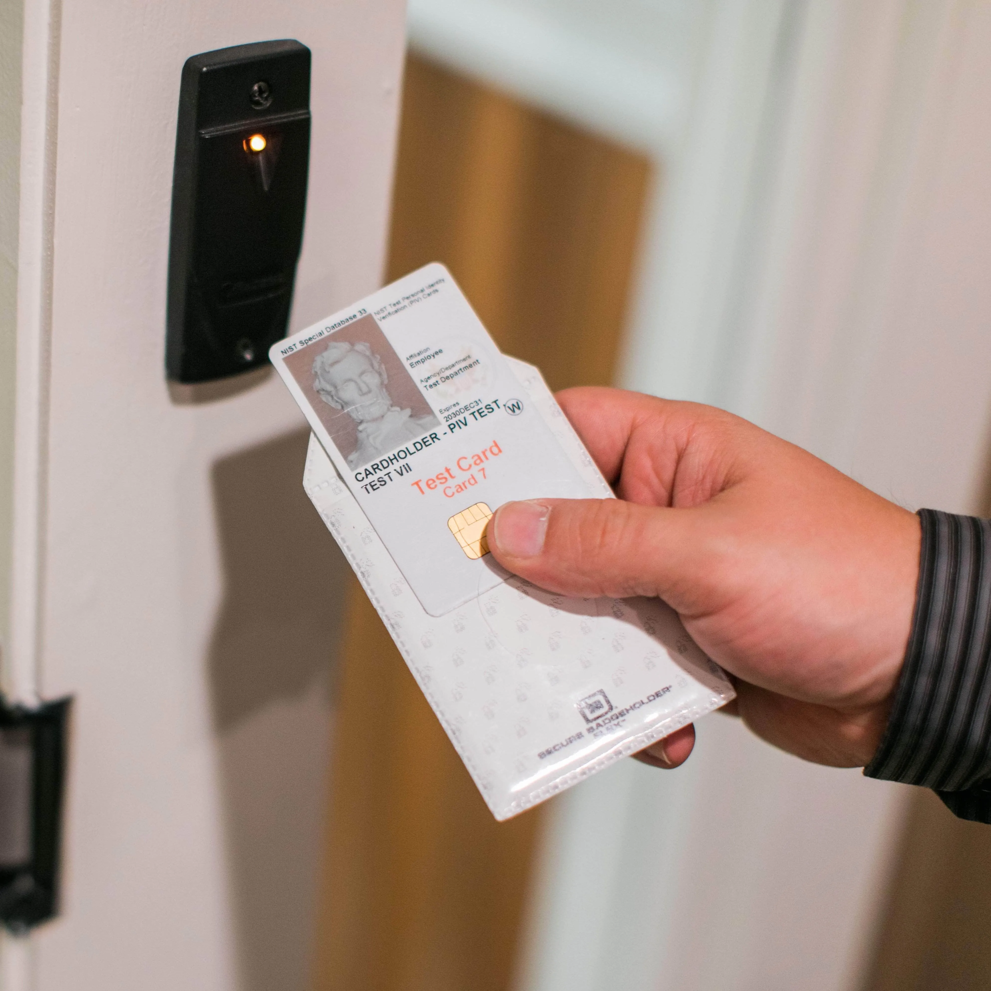 Secure Badge Holder Flex Vertical 2 ID Card Holder