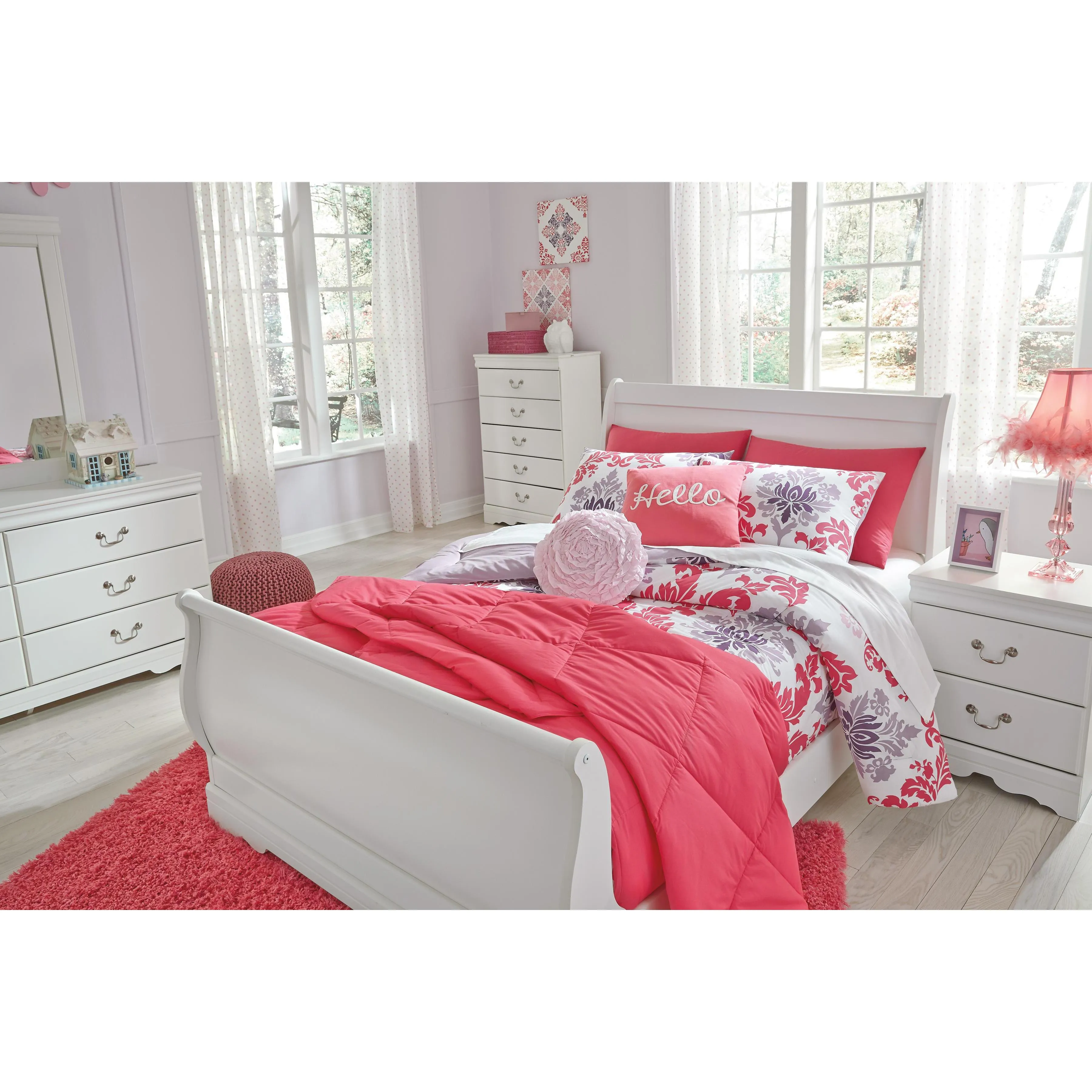 Signature Design by Ashley Anarasia B129B2 Full Sleigh Bed