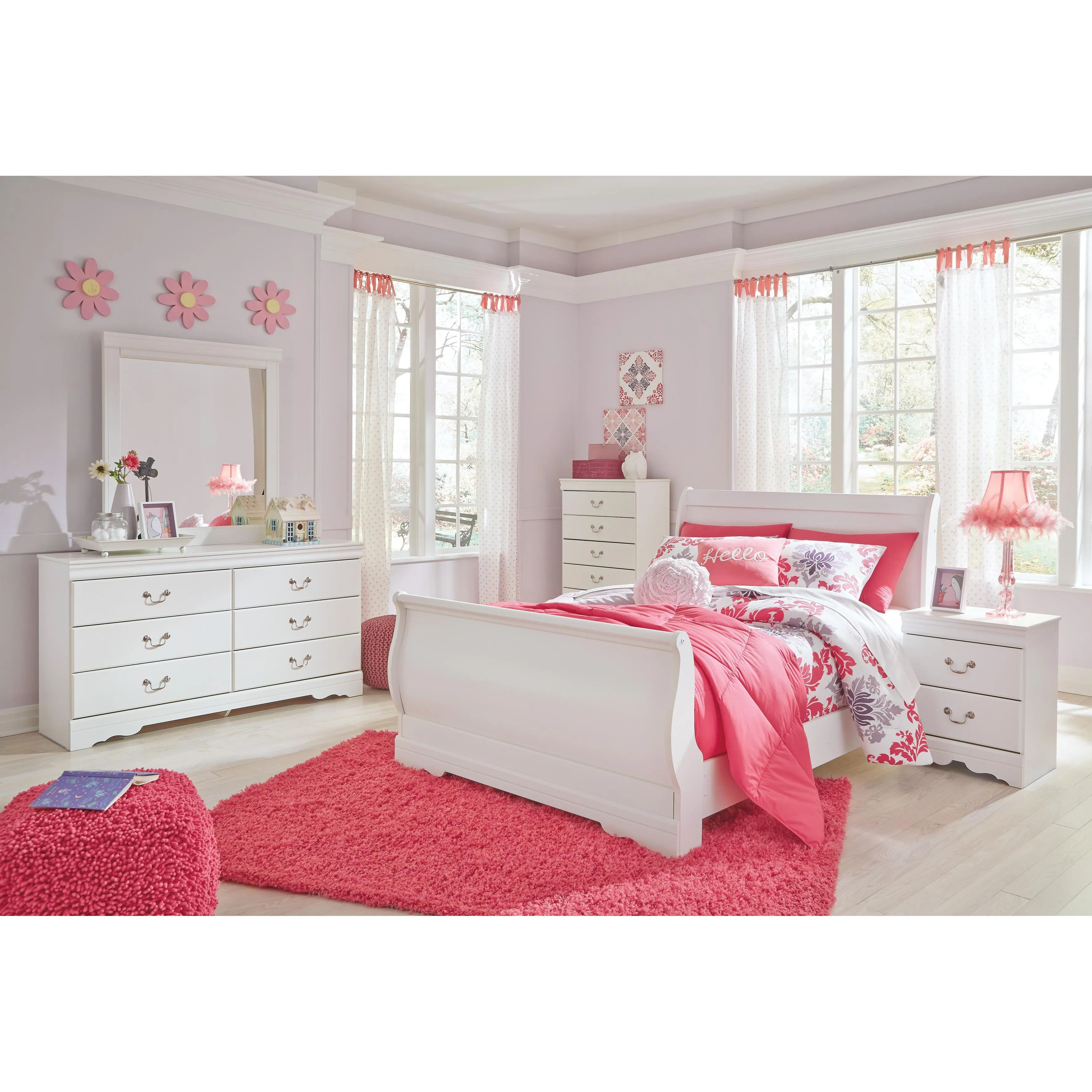Signature Design by Ashley Anarasia B129B2 Full Sleigh Bed