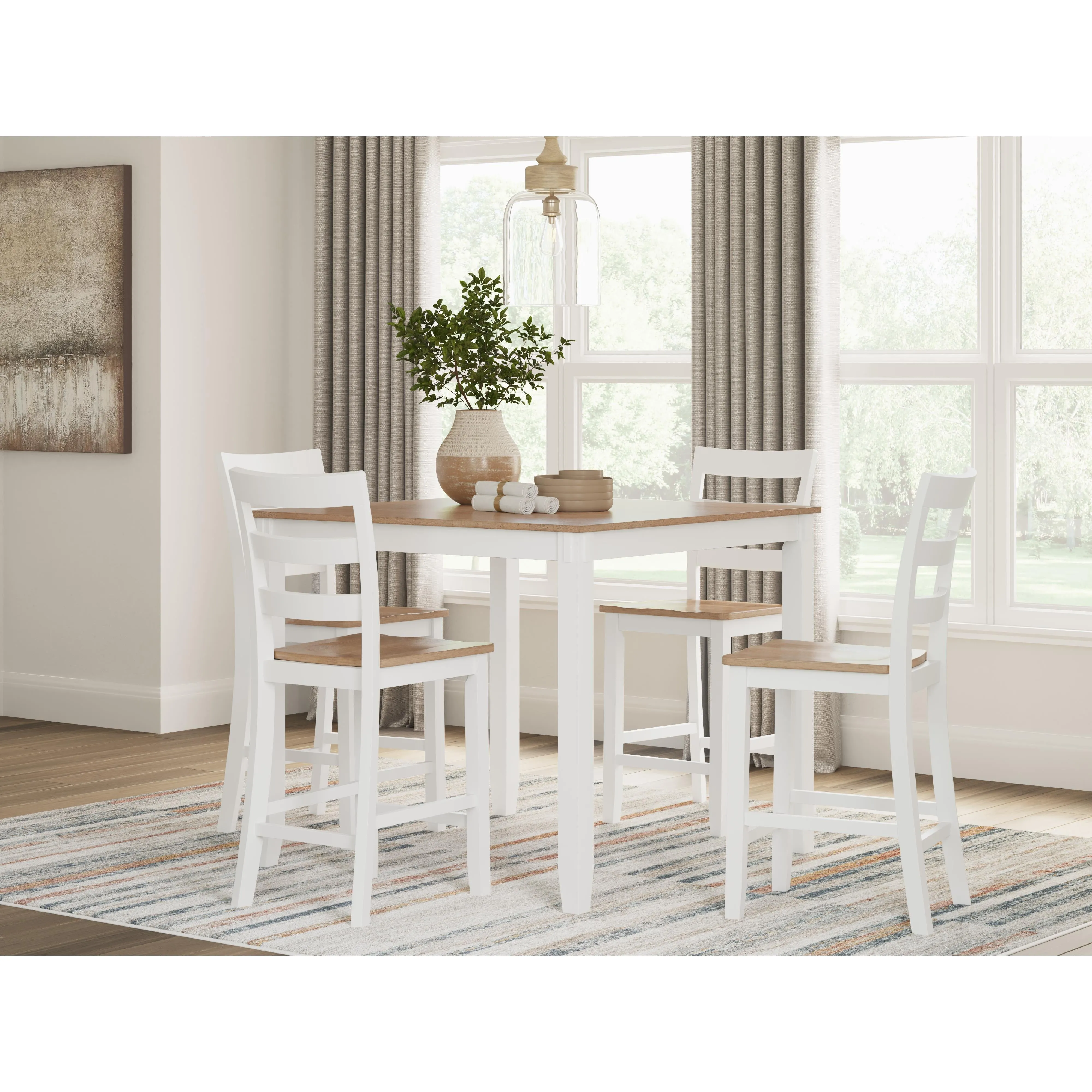 Signature Design by Ashley Gesthaven 5 pc Counter Height Dinette D398-223