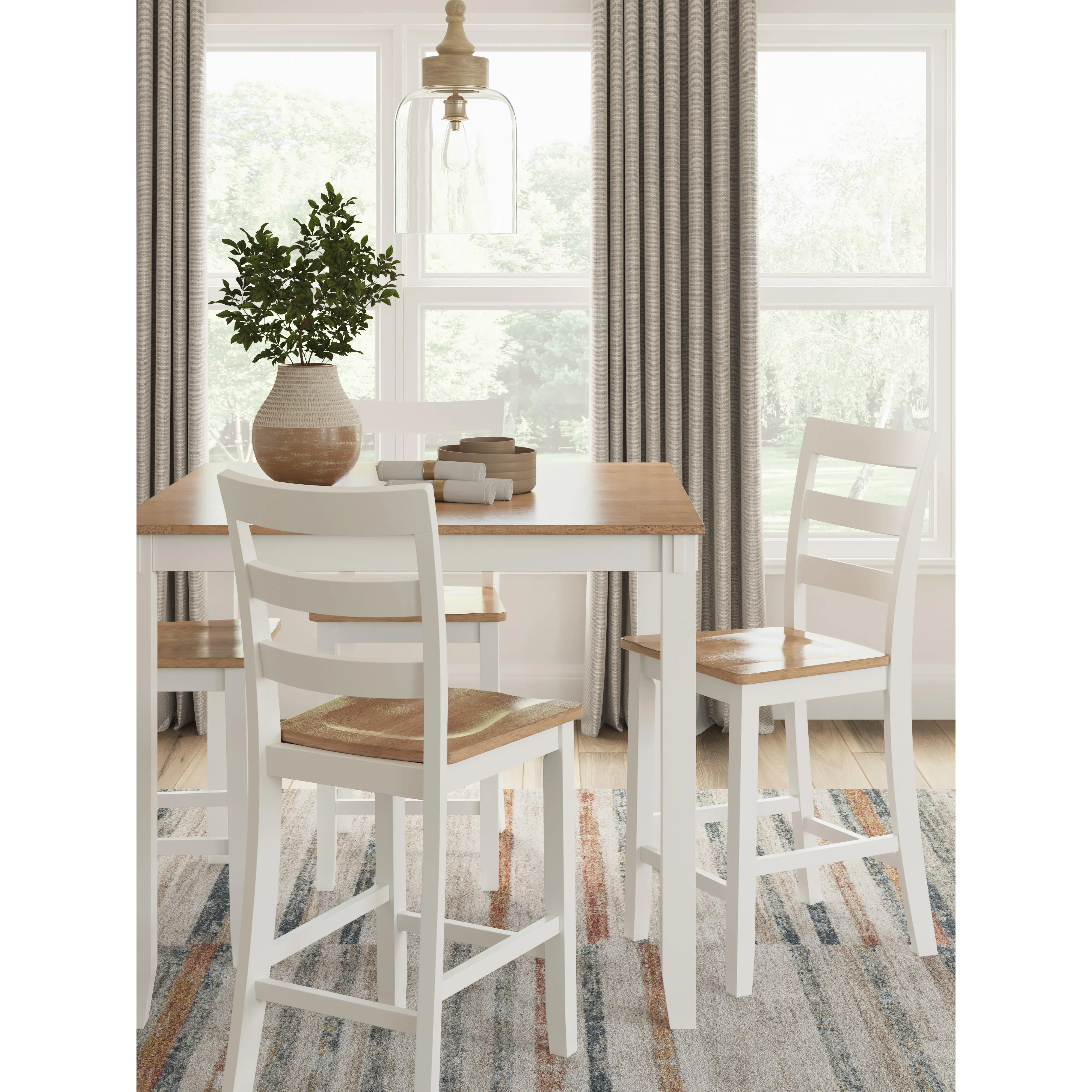 Signature Design by Ashley Gesthaven 5 pc Counter Height Dinette D398-223