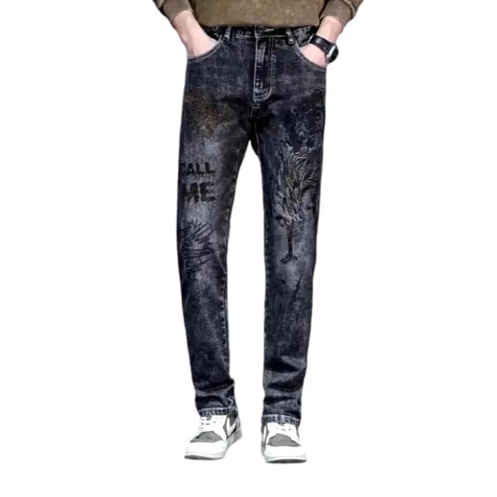 Slim fit fashion men's jeans