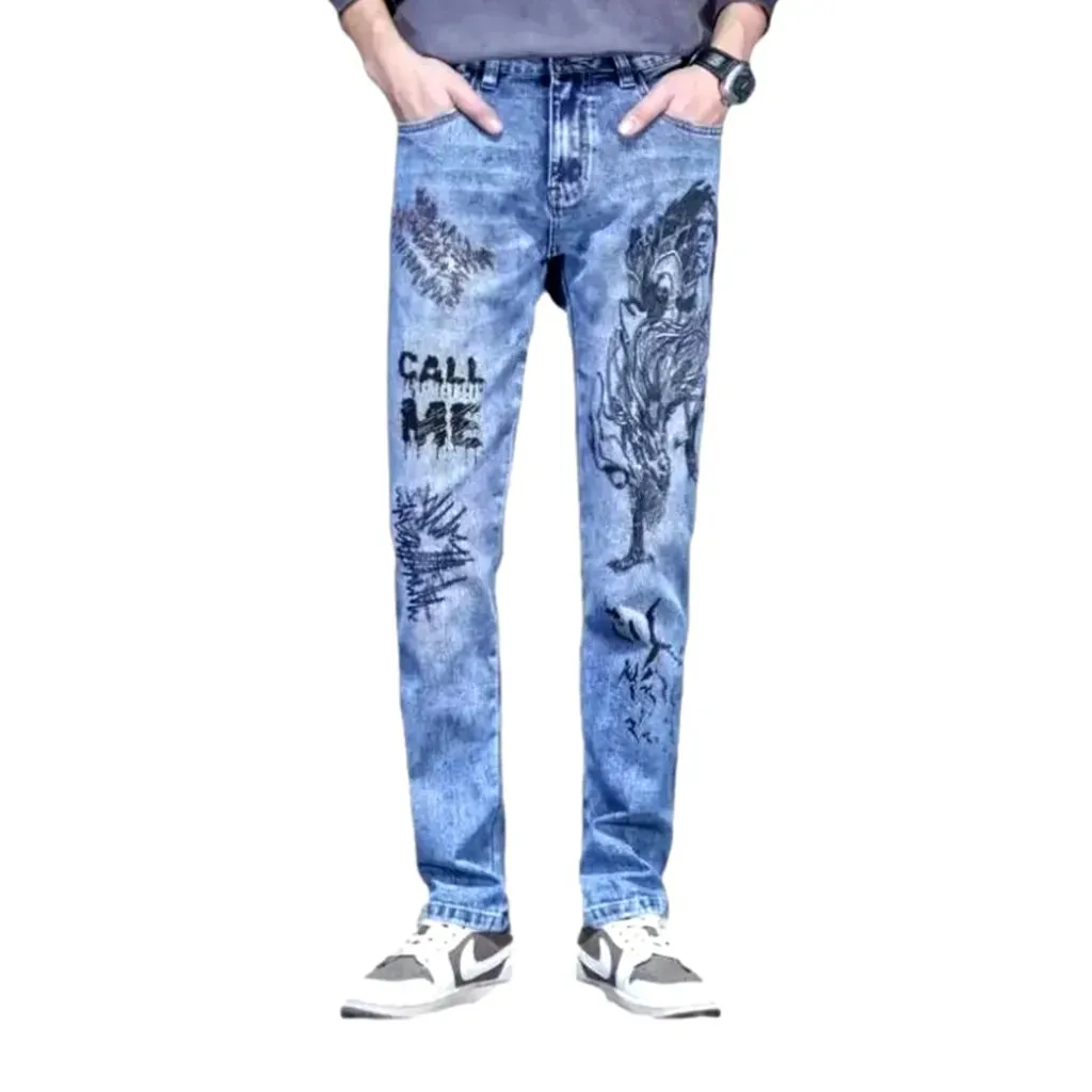 Slim fit fashion men's jeans