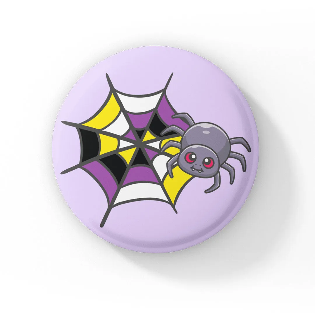 Subtle Pride Spider Badge