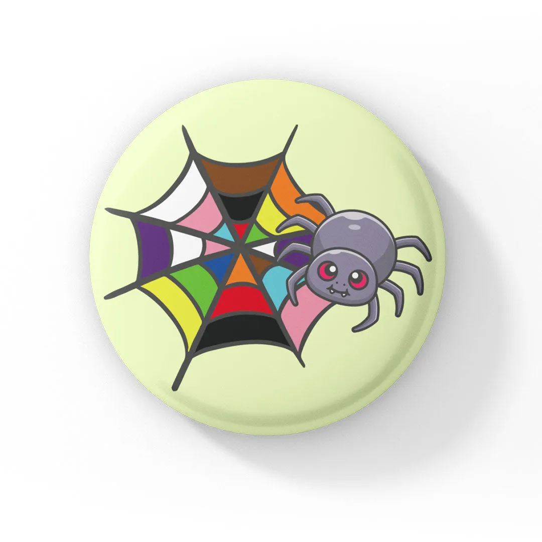 Subtle Pride Spider Badge