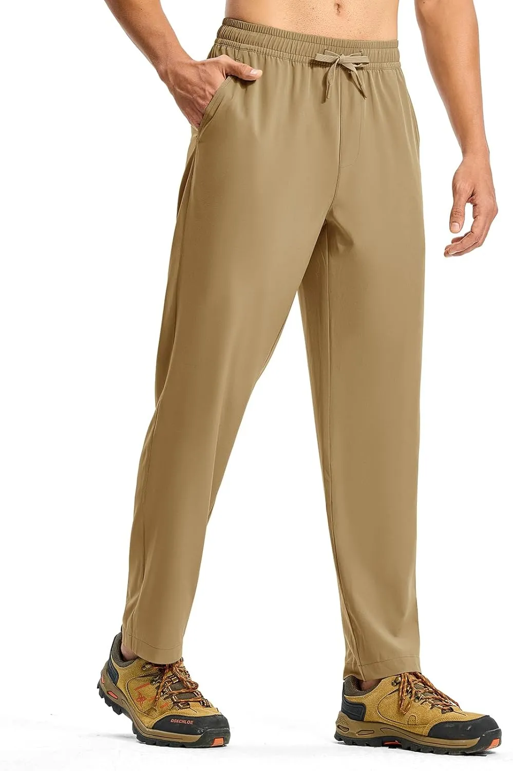 TBMPOY Mens Hiking Pants Lightweight Quick Dry 3 Pockets Travel Fishing Water-Resistant Athletic Workout Sweatpants