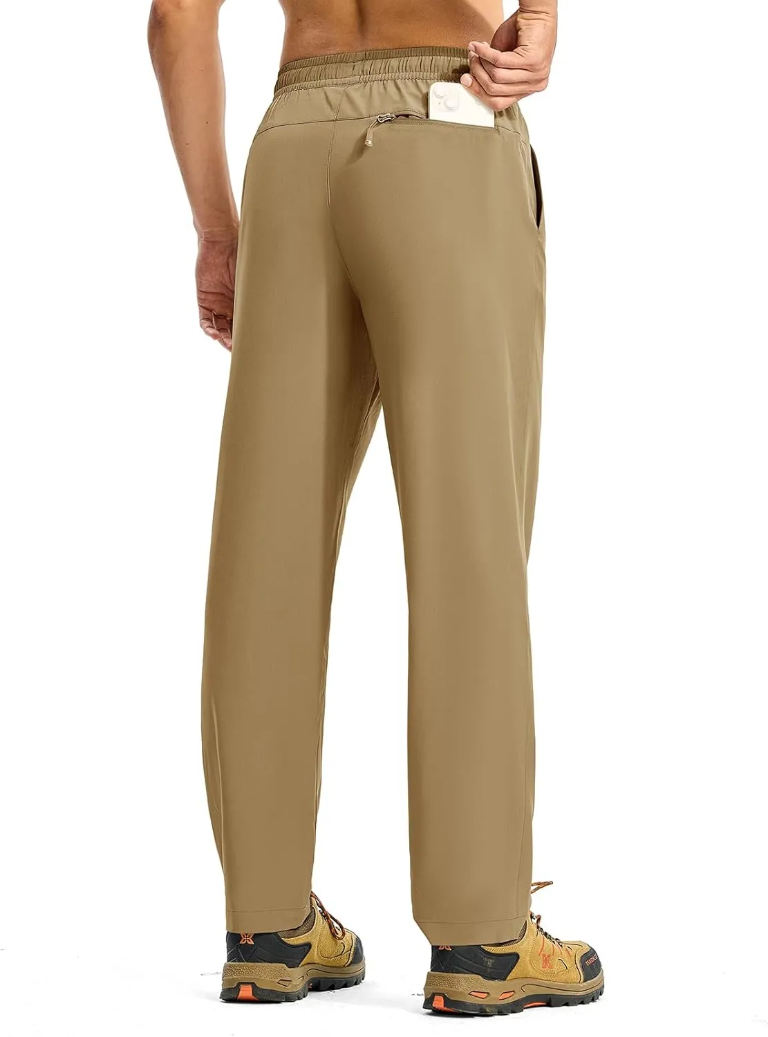 TBMPOY Mens Hiking Pants Lightweight Quick Dry 3 Pockets Travel Fishing Water-Resistant Athletic Workout Sweatpants