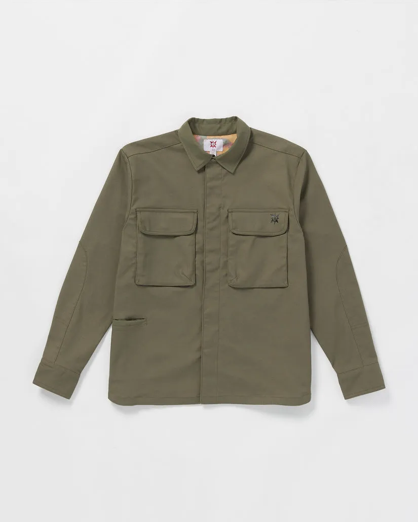 Volcom Japan by Bryan Iguchi Work Shirt Long Sleeve Shirt - WINTERMOSS
