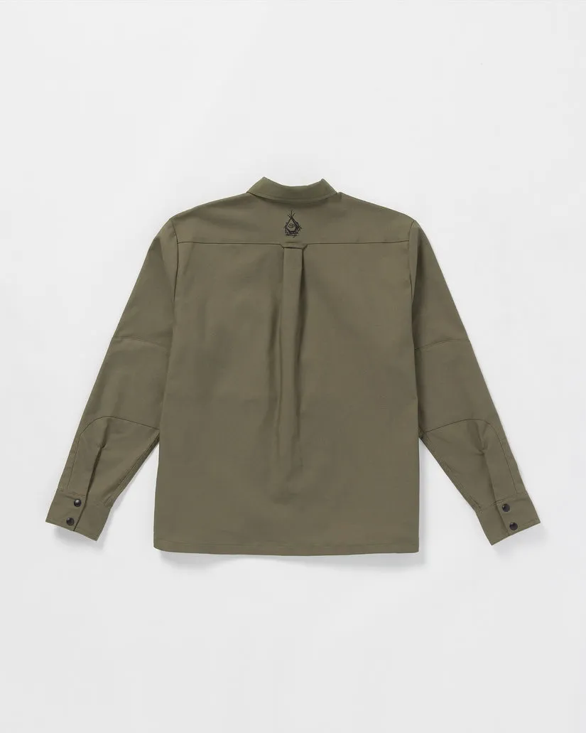 Volcom Japan by Bryan Iguchi Work Shirt Long Sleeve Shirt - WINTERMOSS