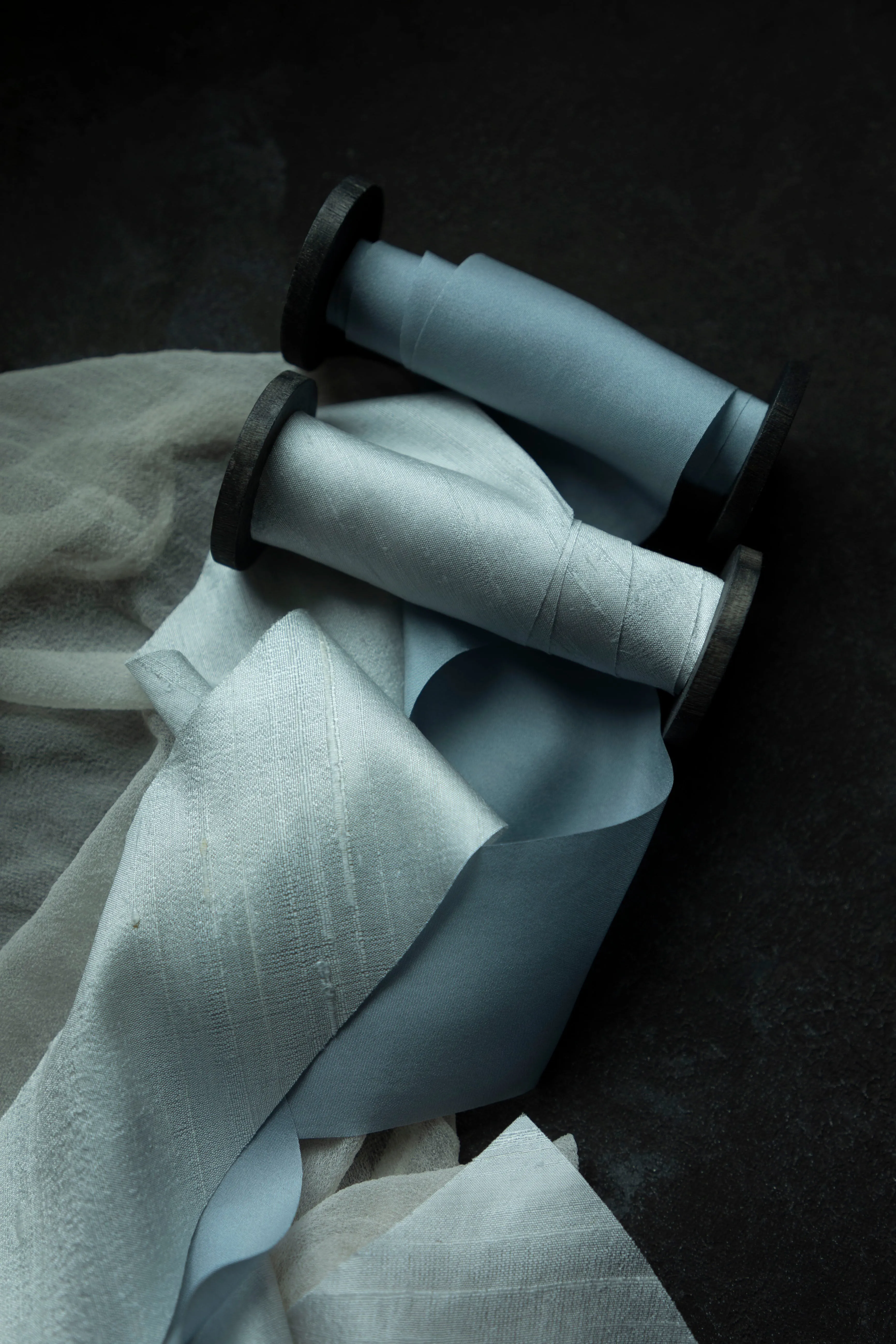 White Whisper {Dupioni} Silk Ribbon